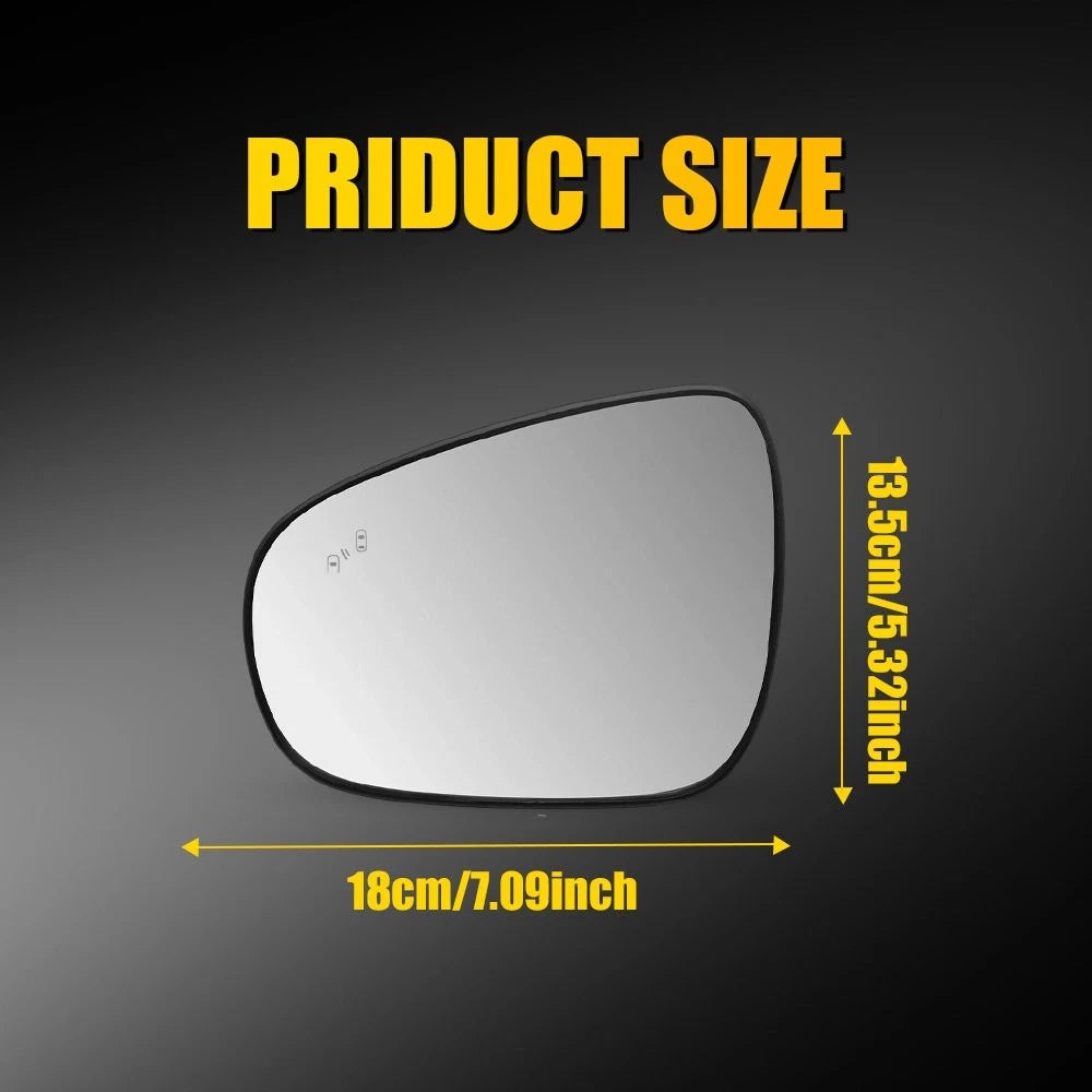 Heated Blind Spot Driver Mirror Glass for ES350 ES300h IS250 IS350 UX300h (1-5X)