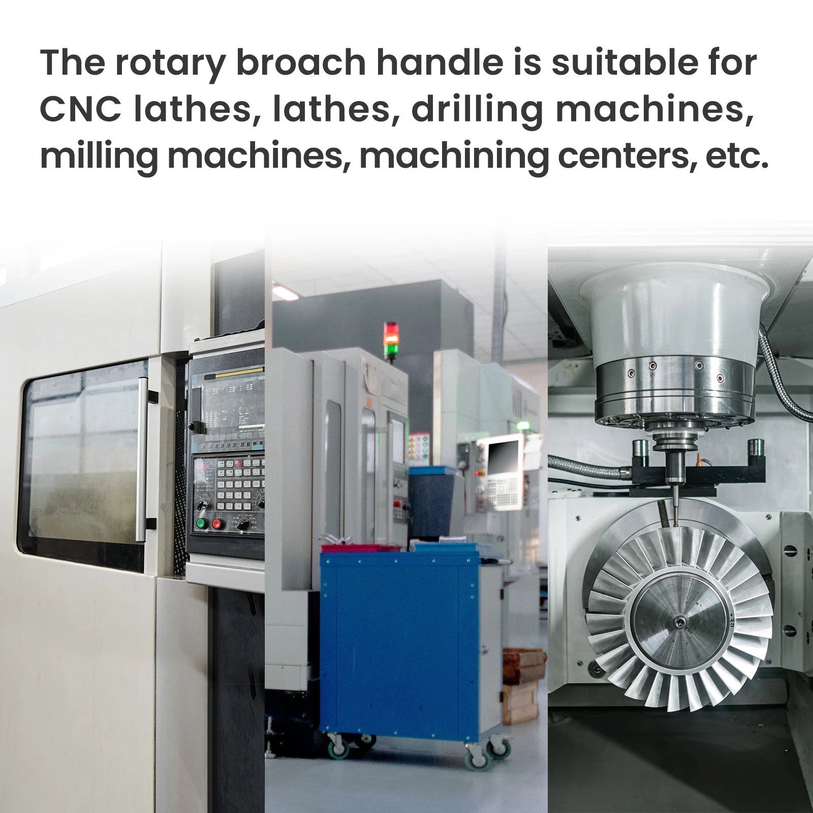 Rotary Broach Tool Holder 3/4" Shank for 500" x 1-3/4" Rotary Broaches