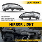2X Amber LED Side Mirror Indicator Signal Light for Lexus LX570 GX460 (2010–2023)