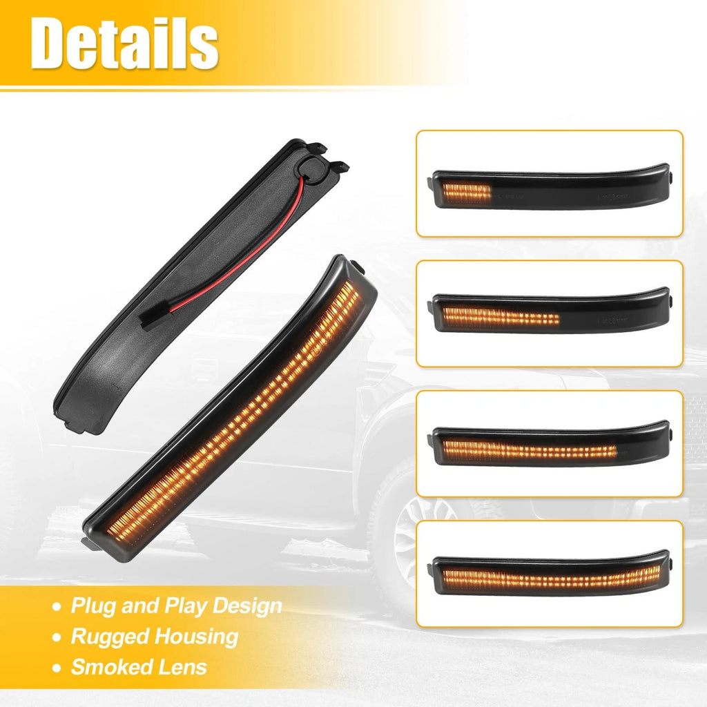 2X Turn Signal Light for Ford F-150 (2009–2014) 9L3Z-17E749-AA 9L3Z-17E748-AA