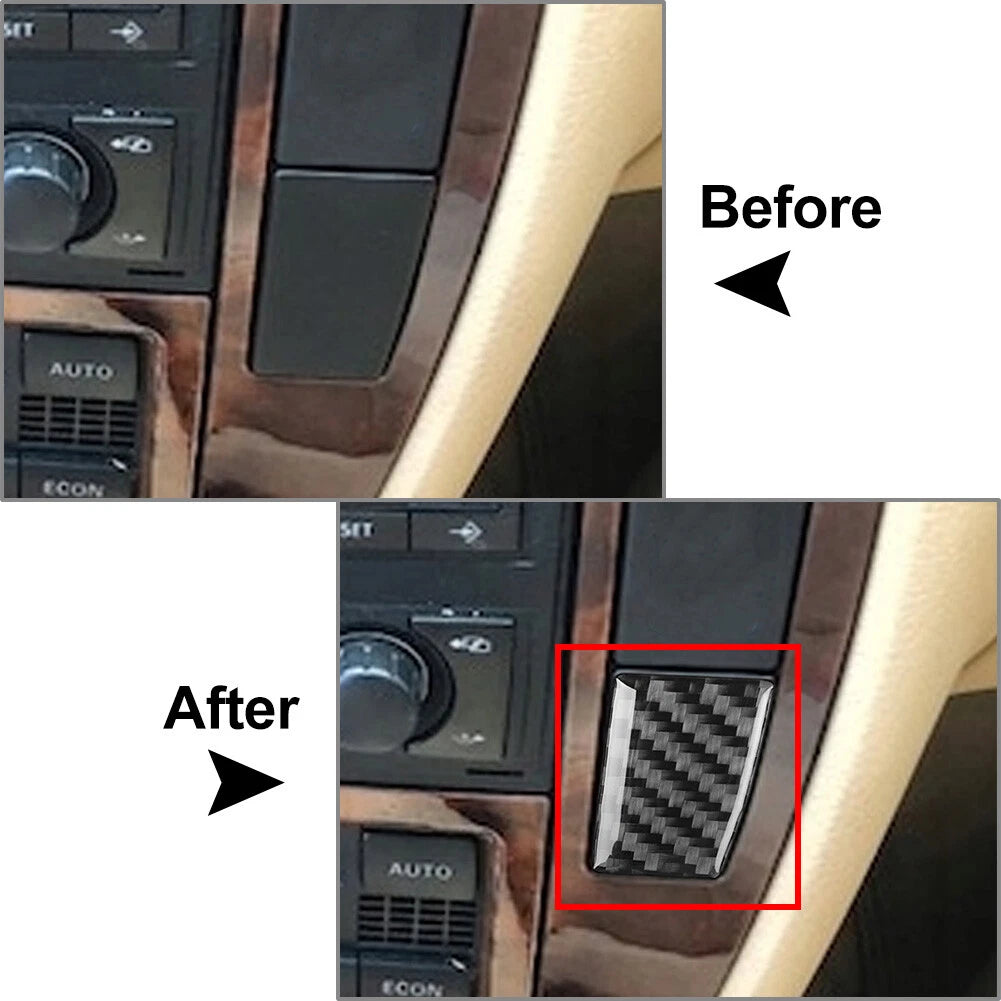 Radio CD Panel Side Button Cover Trim for Volkswagen Passat B5 (2001–2005) Black