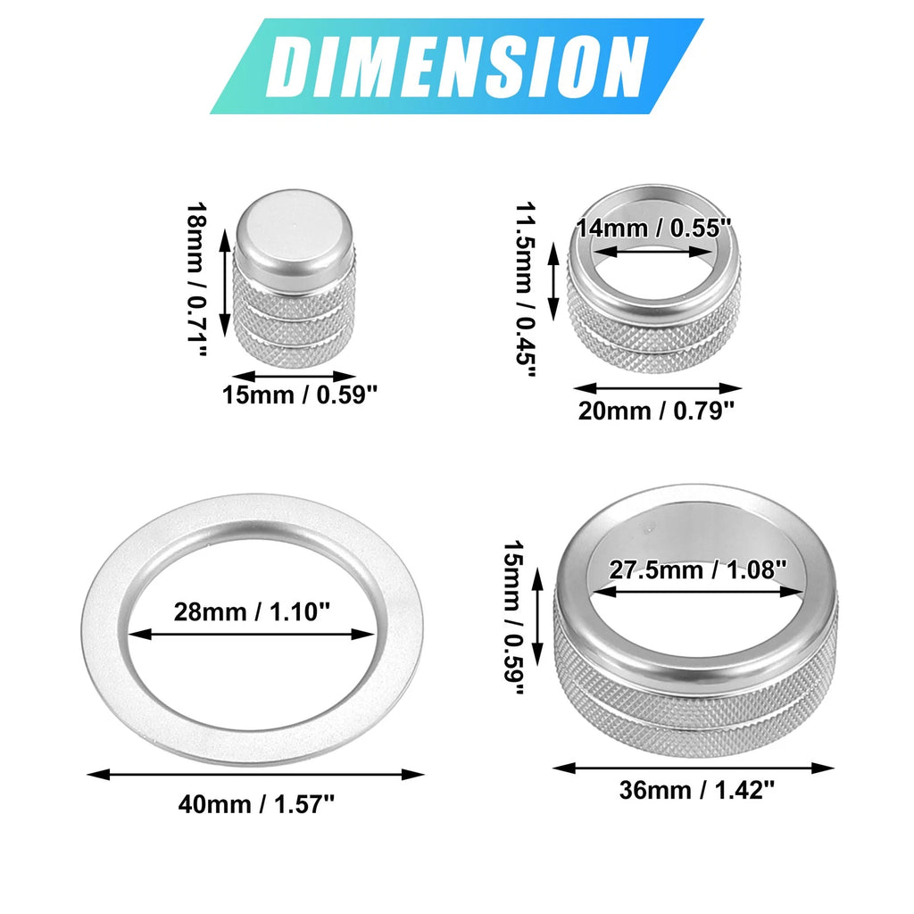 9pcs Air Conditioner Shift Knob Cover for Honda 