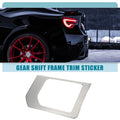 Gear Shift Frame Trim Sticker Panel Cover for Toyota Tundra (2014–2021) Silver Tone