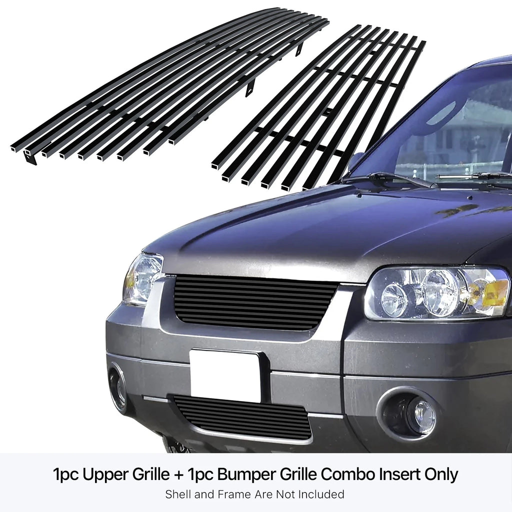 Stainless Black Billet Grille Insert for Ford Escape (2005-2007)