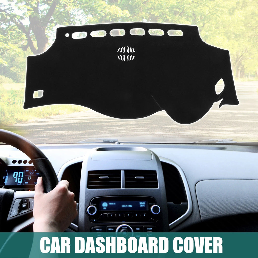 Dashboard Cover Mat for Toyota Alphard (2008–2015) Black Polyester