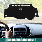 Dashboard Cover Mat for Toyota Alphard (2008–2015) Black Polyester