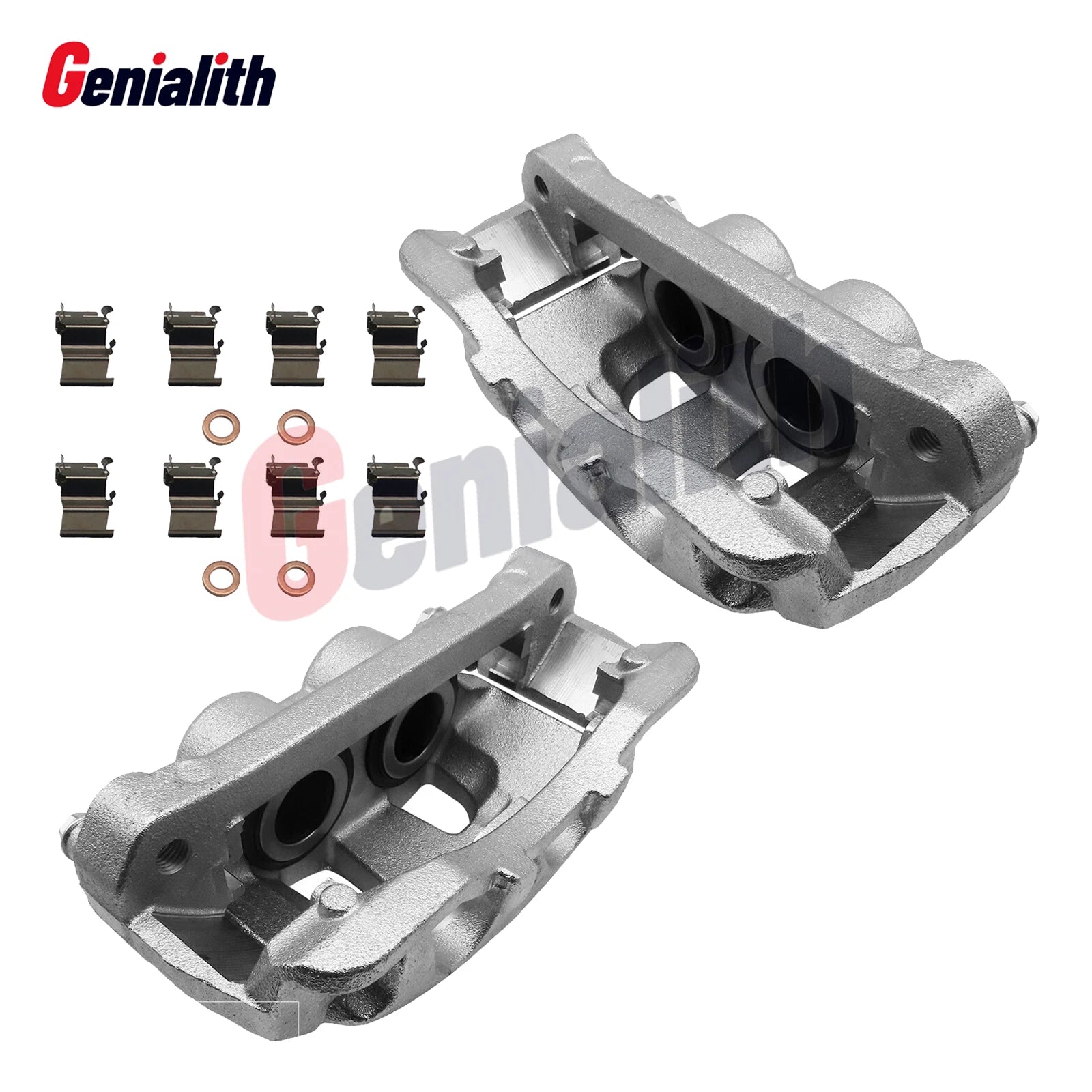 Set of 2 Front Left & Right Disc Brake Calipers for Ford F-250 F-350 (2013–2022)