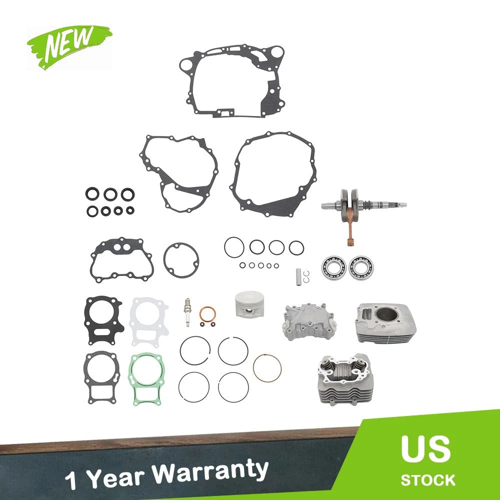 Complete Cylinder Crankshaft Bearings Gasket Kit for Honda TRX250 (2001–2007) 13000-HM8-A4