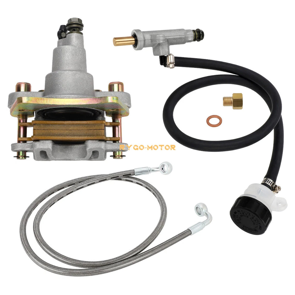 Rear Brake Caliper & Master Cylinder & Line Set for Polaris Trail Blazer 250 330 (1999–2006)