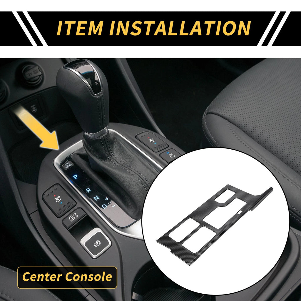 Carbon Fiber Gear Shift Frame Panel Cover Trim for Toyota Tundra (2022–2024)