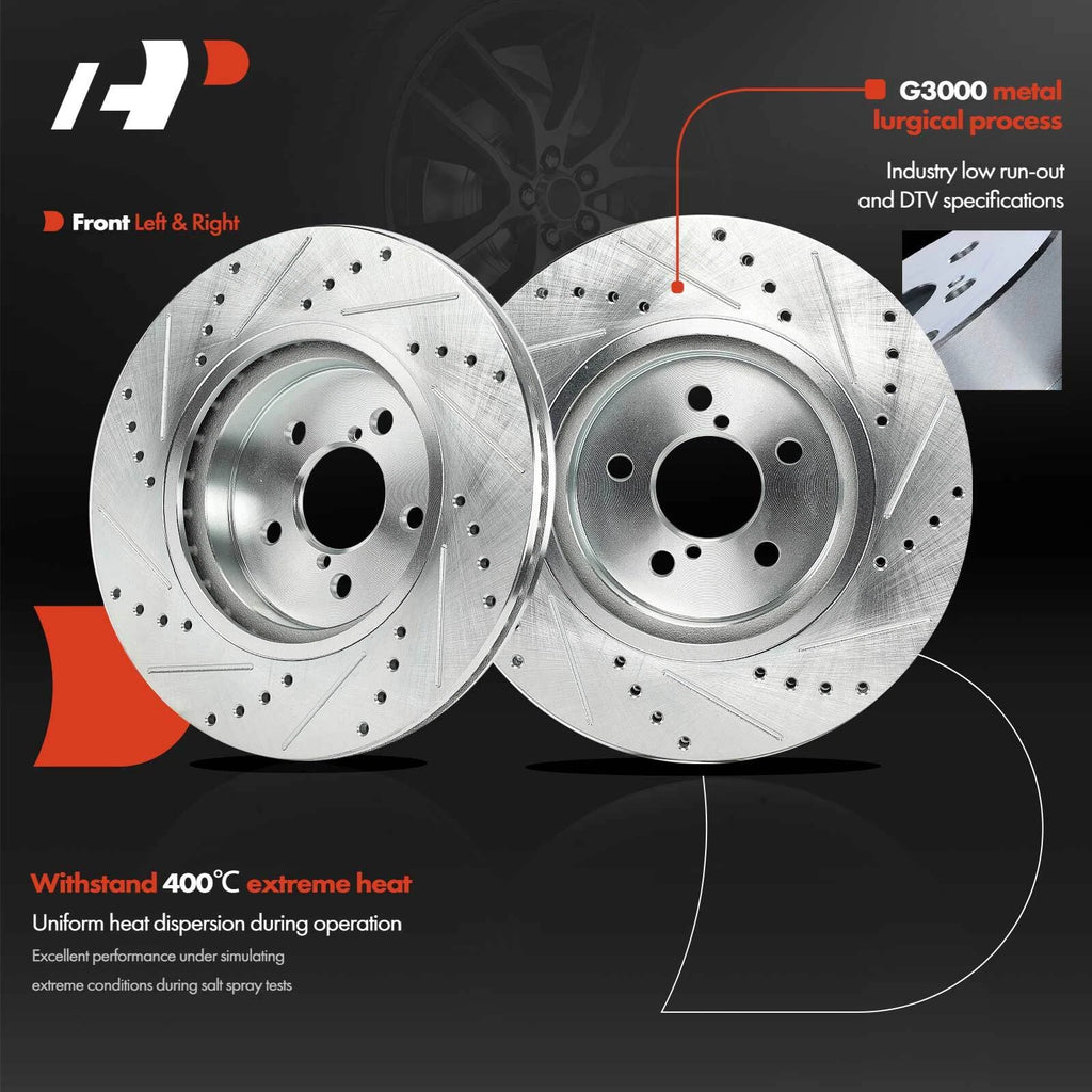 Front Side Drilled Brake Rotors for Subaru Impreza (2017–2023)