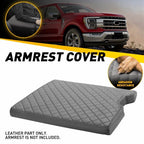 Center Console Armrest Lid Cover for Ford F150 F250 F350 (2017–2022) Gray Leather