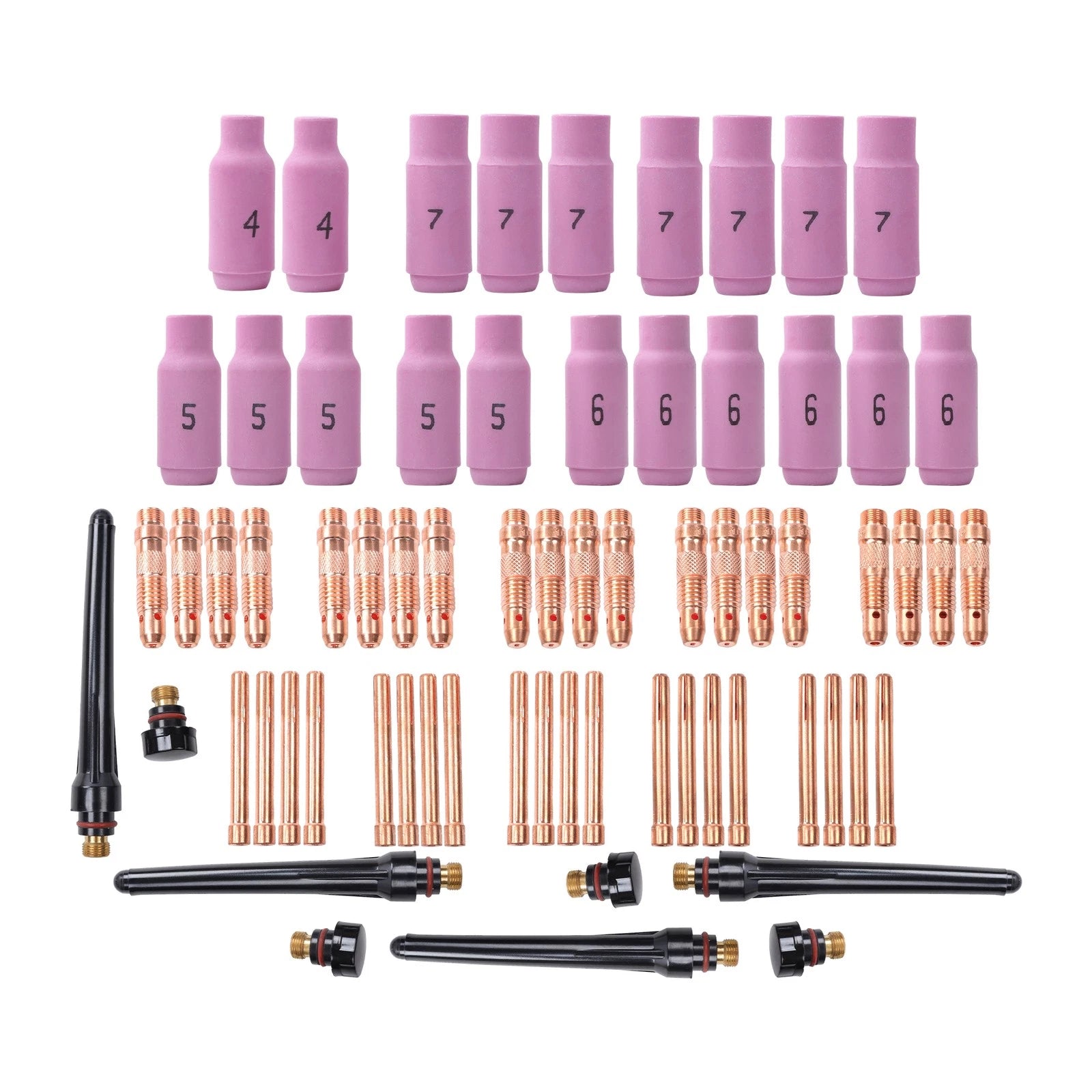68Pcs TIG Torch Consumables Kit for WP-17/18/26