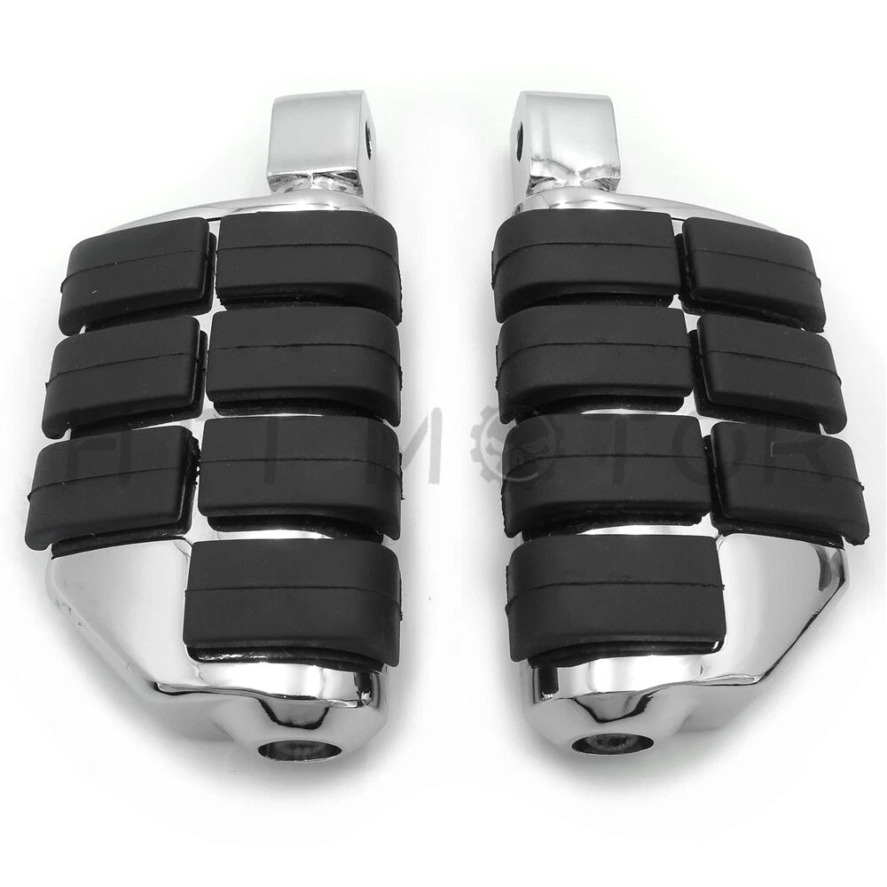 Chrome Dually Footpegs for Honda Shadow 1100 (1999–2002) & Magna 750 (1996–2004)