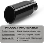 Exhaust Tip Clamp-on 6.9"/8.5" for Toyota Tacoma (2005–2023) Pt932-35162