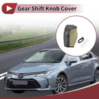 1 Pc Gear Shift Knob Cover for Toyota Corolla (2014–2018) Beige Faux Leather