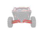 SuperATV boxed rear radius arms for Can-Am Maverick X3 (2017–2023) - Red