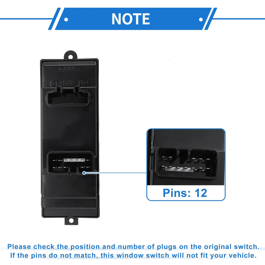 Front Right Power Window Switch for Toyota Avanza (2007–2008) No. 84820B0010