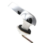 Toilet Tank Flush Lever Handle Assembly Chrome Finish for Universal Fit