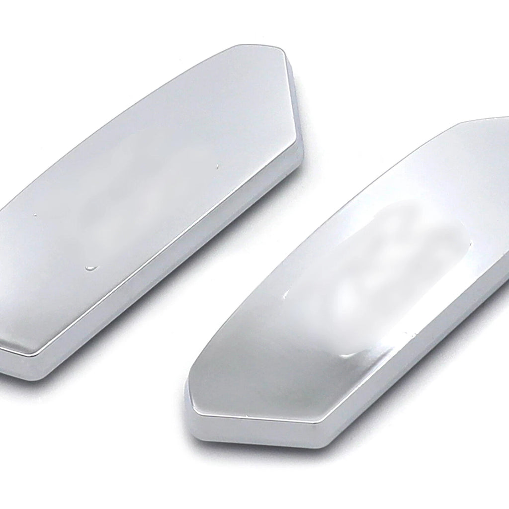 Chrome Mirror Block Off Base Plates for Suzuki GSX-R 1000 (2017–2021)