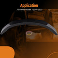 Carbon Fiber Rear Wing for Tesla Model 3 (2017–2023) V Style Upgrade