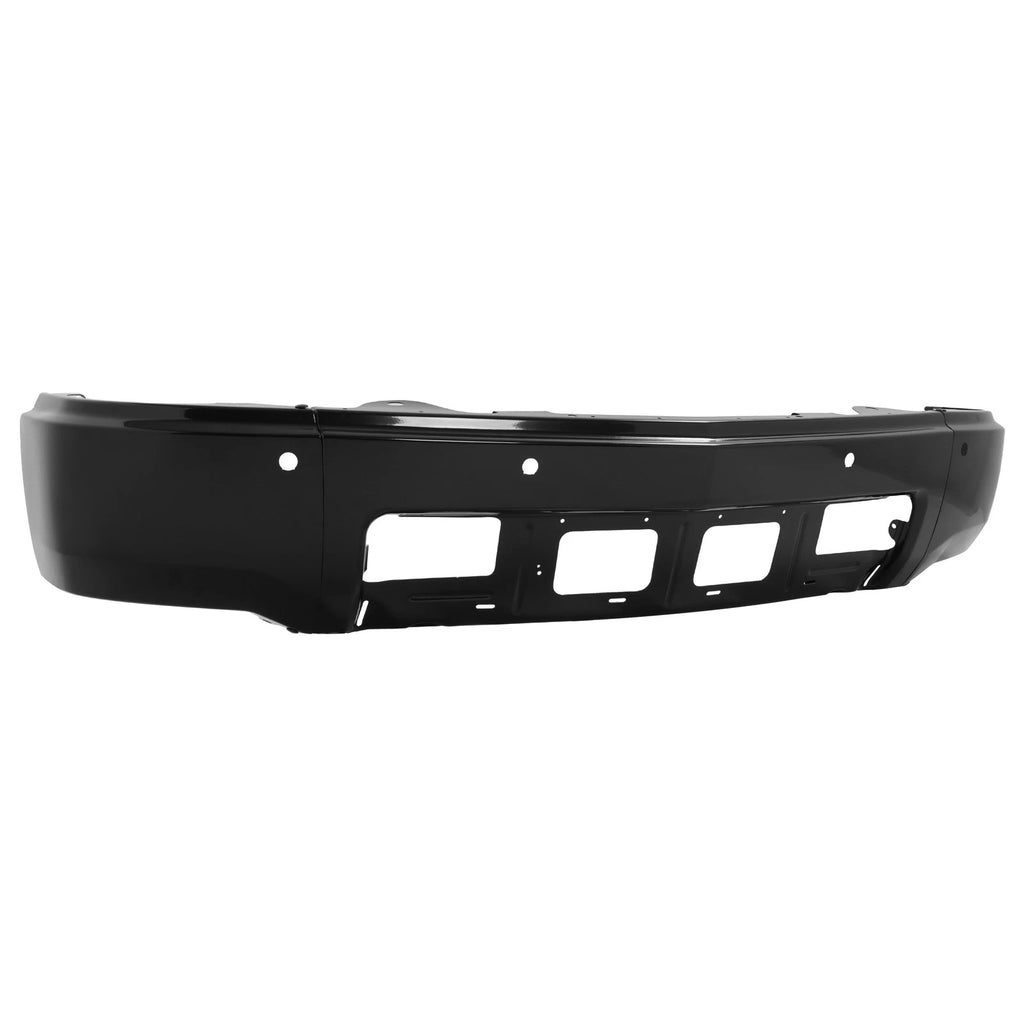 Front Bumper Face Bar for Chevrolet Silverado 1500 (2014–2015) Black W/o Fog Holes