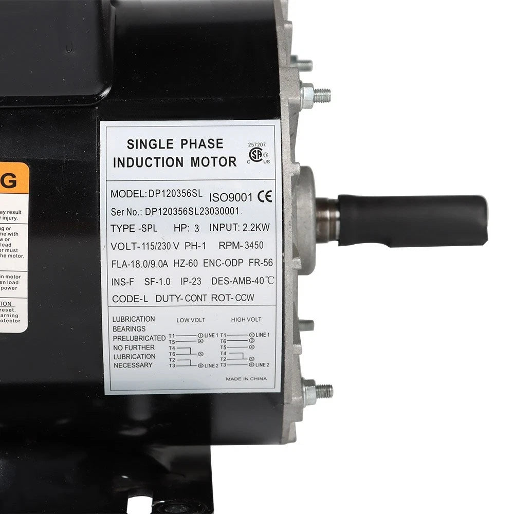 Electric Motor for Compressor Duty 56 Frame (1 Phase, 115/230V)