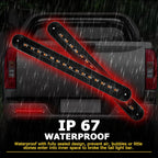 2X 10" LED Tail Turn Signal Light Bar for Truck Trailer