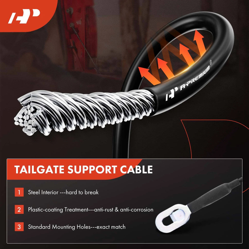Tailgate Hardware Rebuild Kit with Cable for Chevy C/K 1500 (1992-1999)