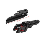 Black Front Footrest Pegs for BMW R Nine T/Scrambler, F900R (2019-2023)