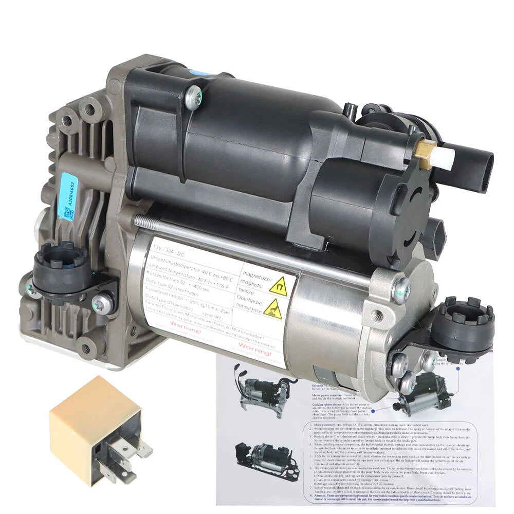 Air Suspension Compressor Pump for Mercedes W251 R320 R350 R500 R550 R63 AMG (2006–2015)