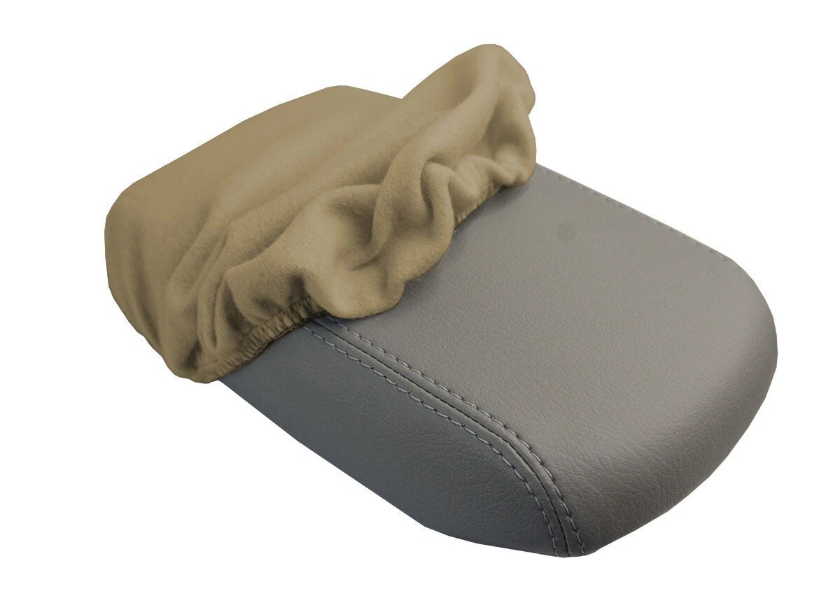 Fleece Console Lid Armrest Cover for Toyota Corolla (2009–2013) Beige