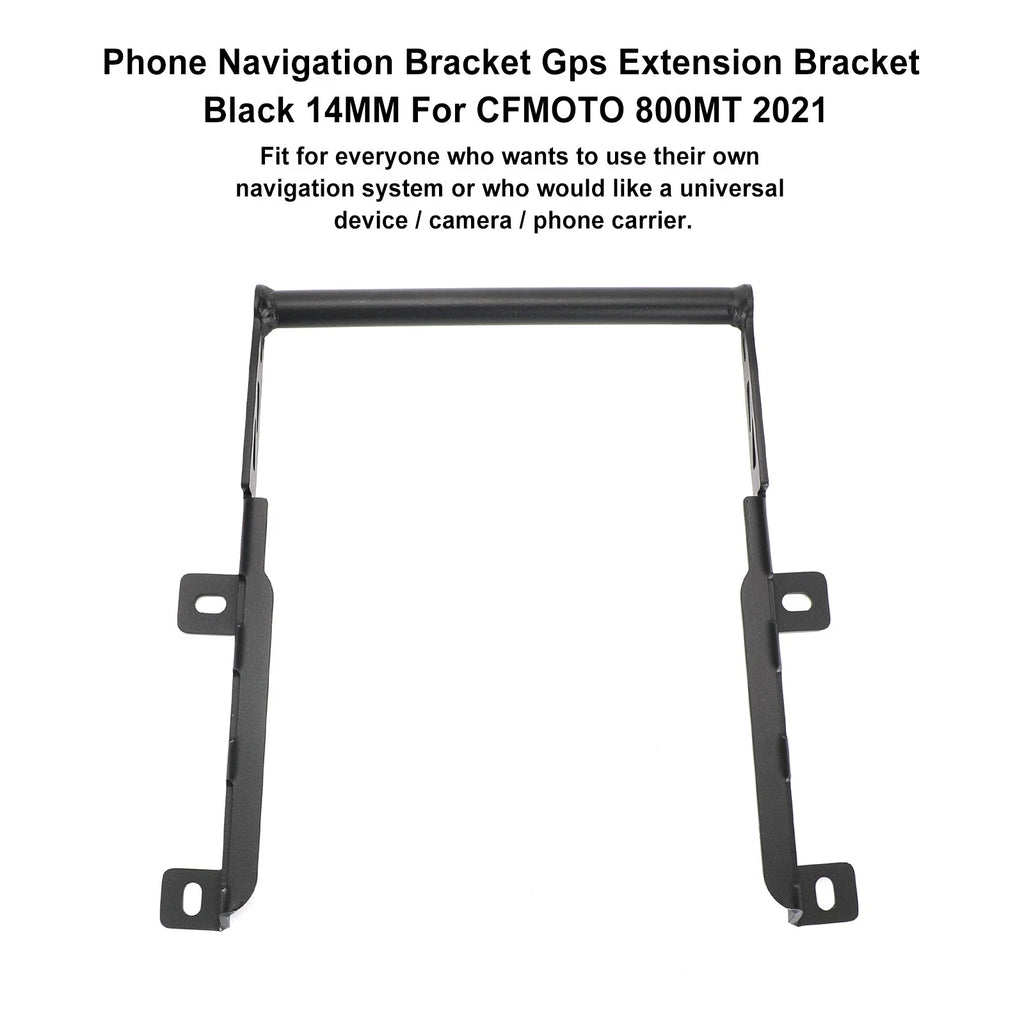 Navigation Bracket for CFMoto 800MT (2021) - 14mm, Black
