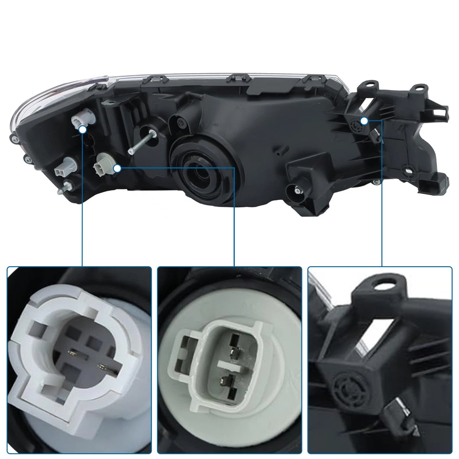 Headlight Set of 2 for Subaru Forester (2003–2004)