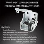Front Right Lower Door Hinge for 2007-2014 Chevy Silverado GMC Sierra