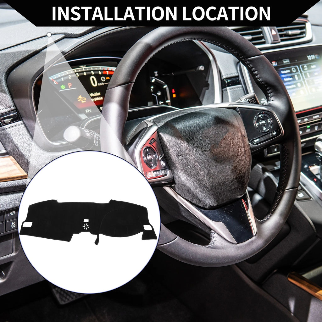 Dashboard Cover Mat for Honda Civic (2021–2024) Black 1 Set