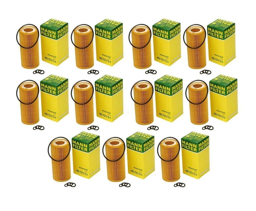 Set of 11 Cartridge Engine Oil Filters for Maybach Mercedes W222 C216
