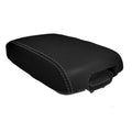 Console Lid Armrest Cover for Kia Sorento (2014–2020) PVC Leather Gray Stitch