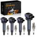 4X Ignition Coil & Spark Plug for Toyota Yaris Prius xA xB Echo (2001–2010) UF316