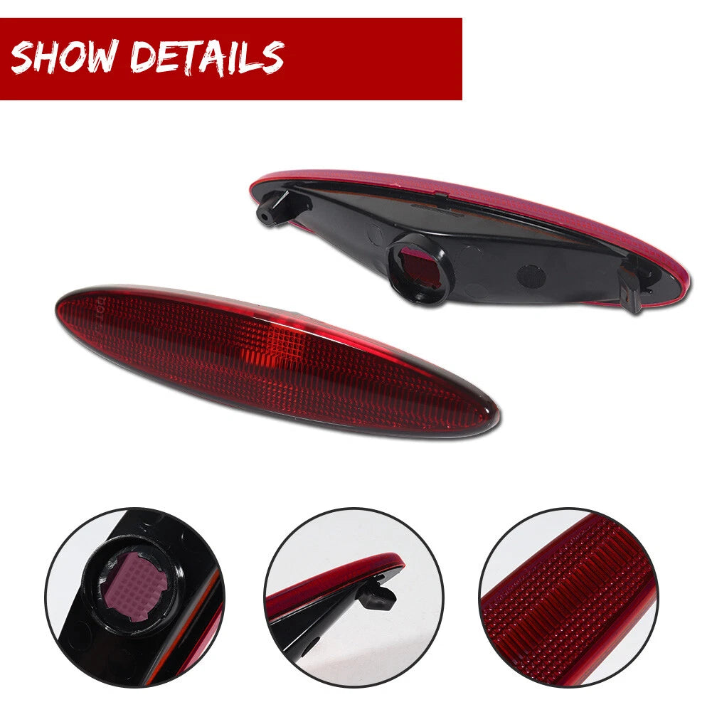 Red Lens Rear Side Marker Lights Housing Kit for Lexus SC430 (2002–2010)