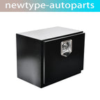 Tool Box for Pickup Truck (18"x12"x14") - Black Steel with Lock & Key