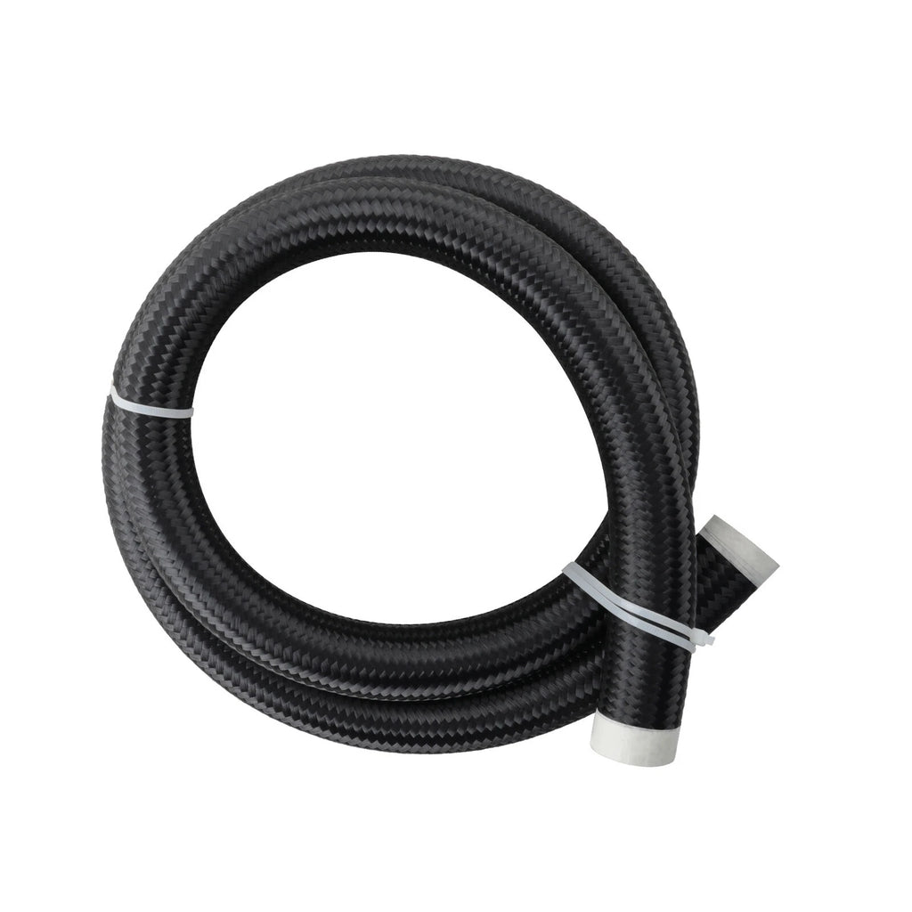 5Ft Nylon Braided Stainless Steel Fuel Hose for Universal Applications