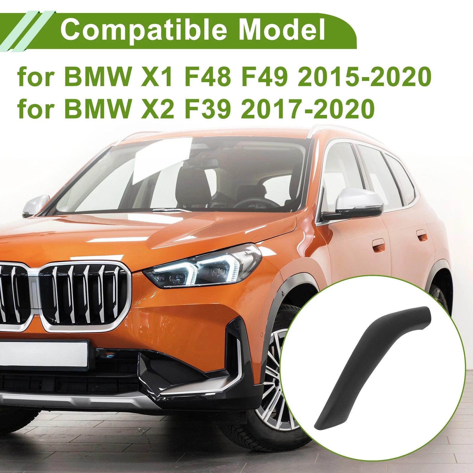 Door Panel Handle Pull Trim Cover for BMW X1 F48 F49 (2015–2020) No. 51417417513