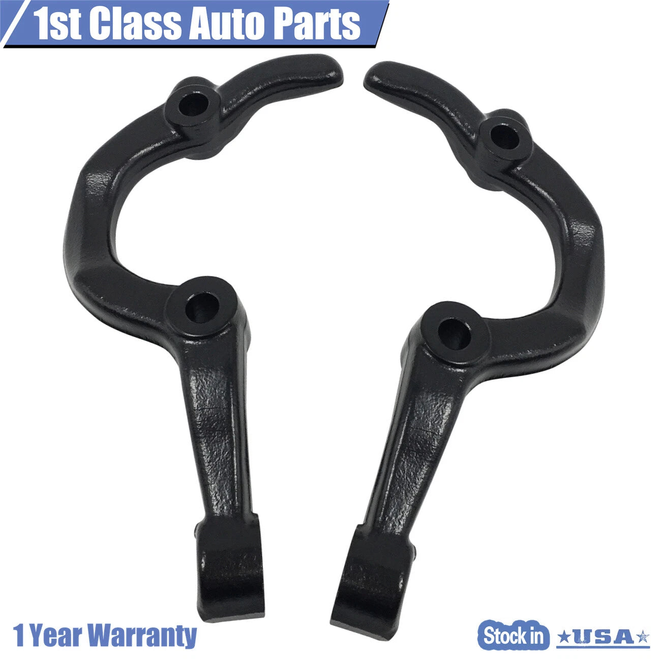 Set of 2 Steering Arms for GM A Body Chevelle GTO Cutlass Malibu (1964–1972)