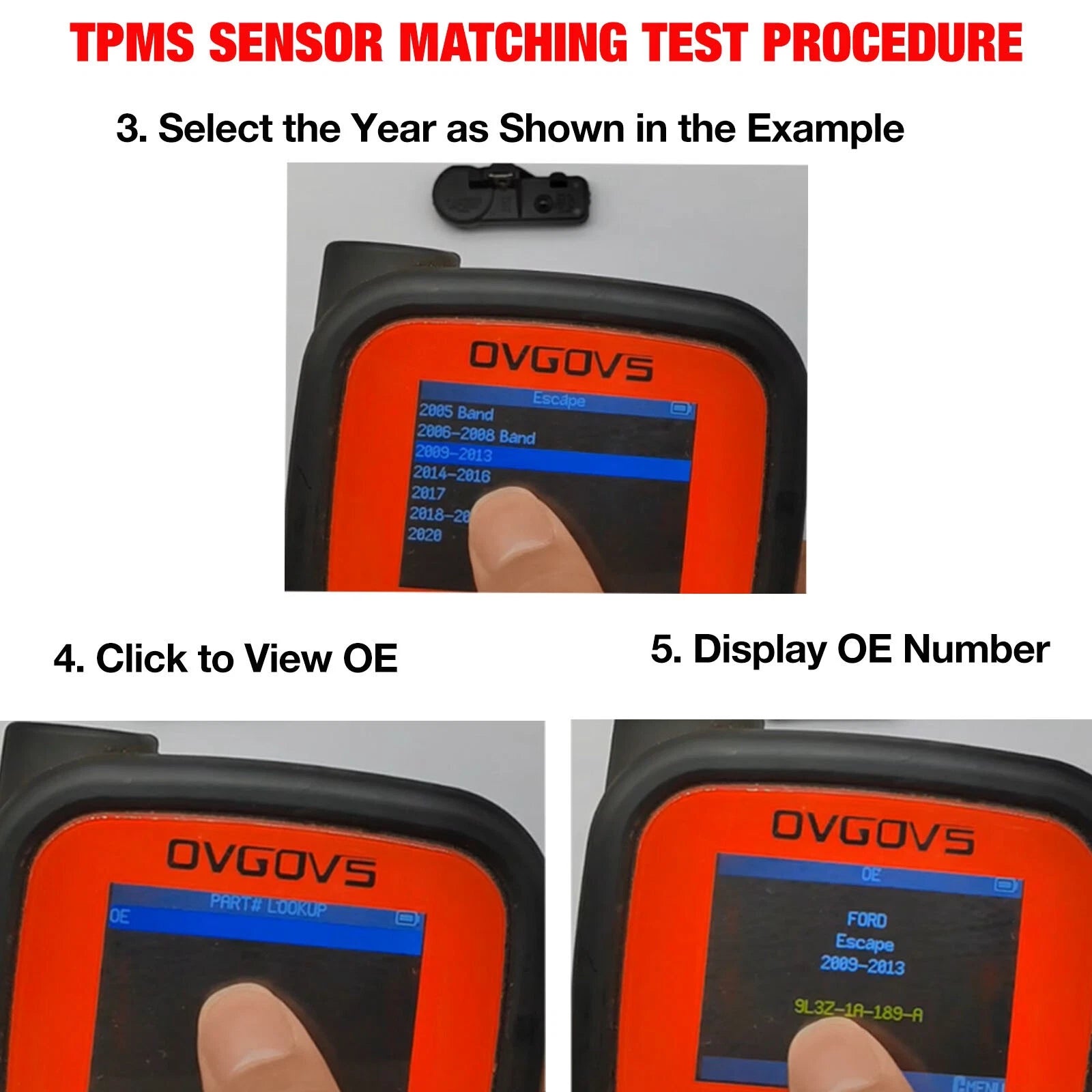 Set of 4 TPMS Sensors for BMW 535xi (2008)