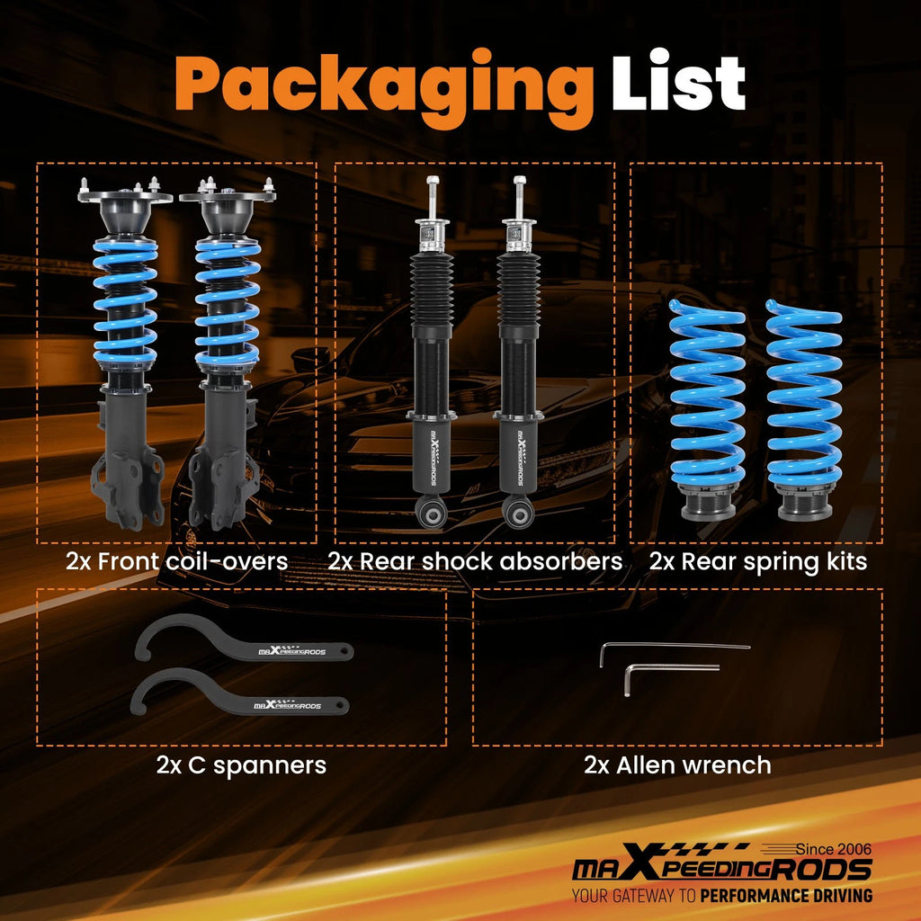 24-Way Damper Coilovers Suspension Kit for Cadillac ATS RWD (2012–2023)