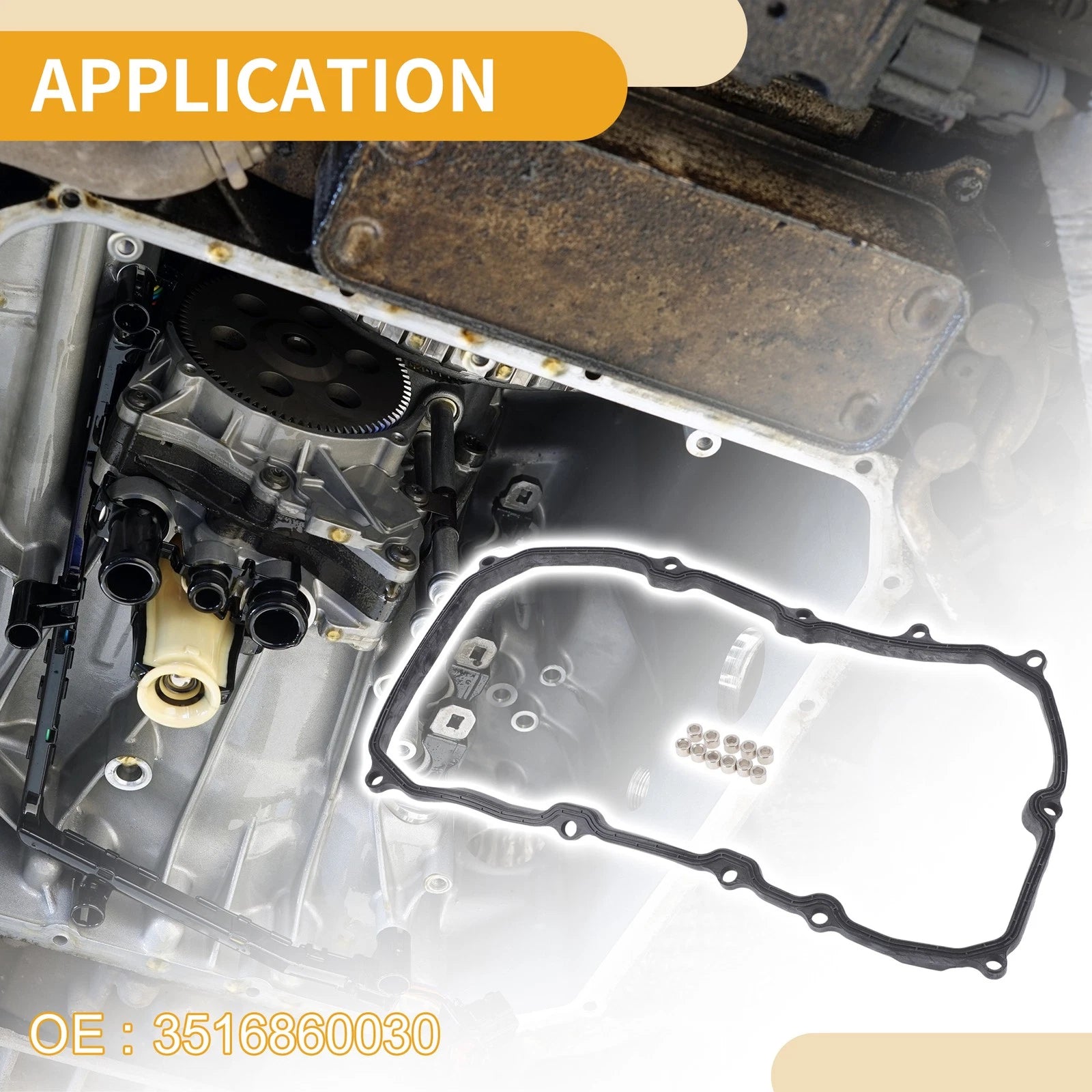 Transmission Filter Oil Pan Gasket for Toyota Land Cruiser (No.3516860030)