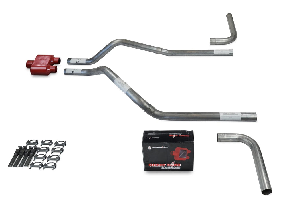 2.5" Dual Exhaust Kit for GMC Jimmy (2000–2004) Cherry Bomb Extreme Side Exit