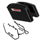 Hard Saddlebags & Conversion Brackets Kit for Harley Dyna Street Fat Bob (2008–2017)