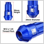 Set of 20 Closed End Lug Nuts M12 X1.25 24mm OD for J2
